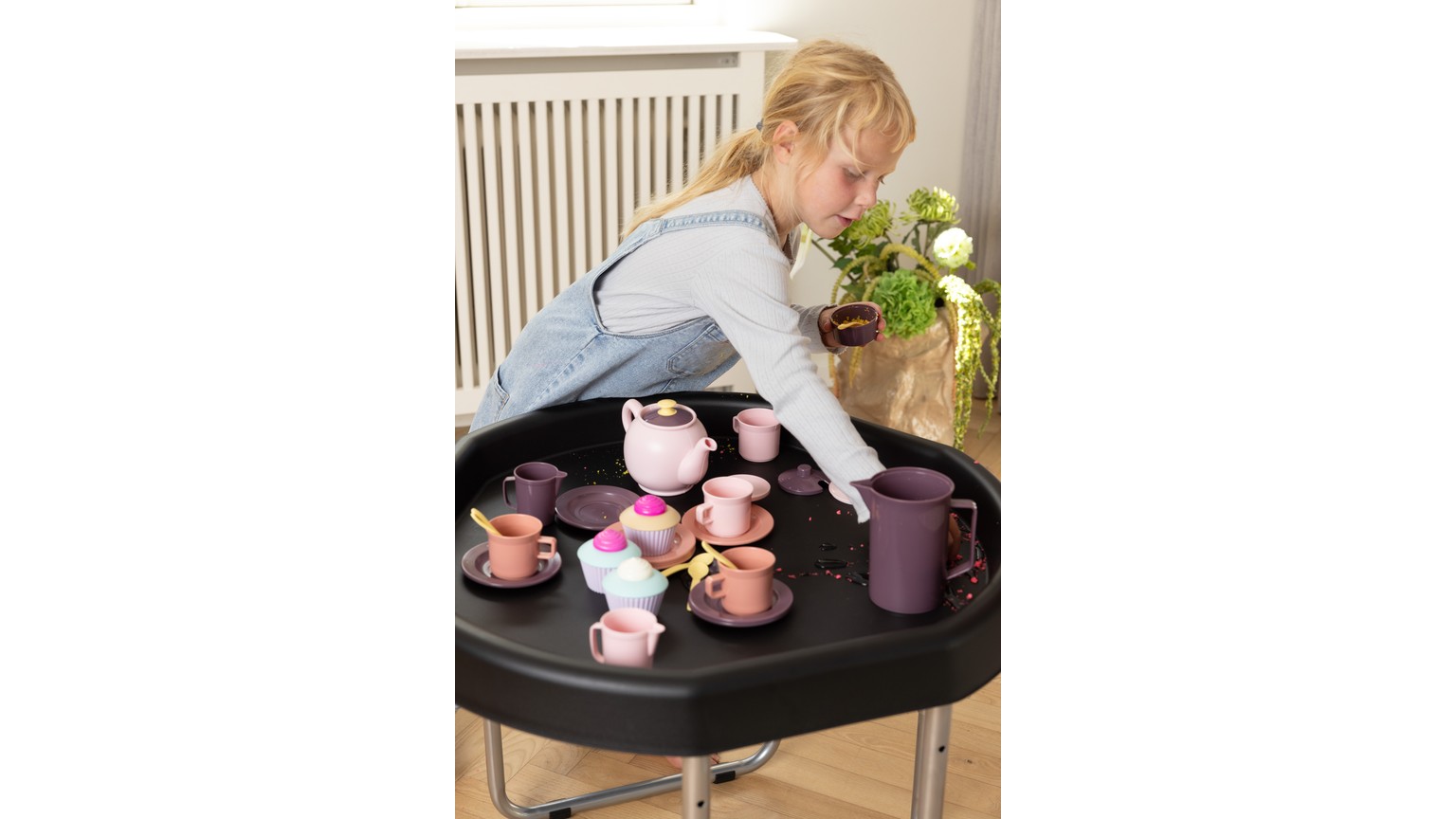 Hexacle® Tuff Tisch Schwarz  73 Cm Mit Rahmen Klein